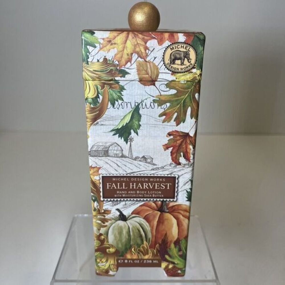 Michel Design Works Fall Harvest Hand and Body Lotion 8oz In Gift Box England